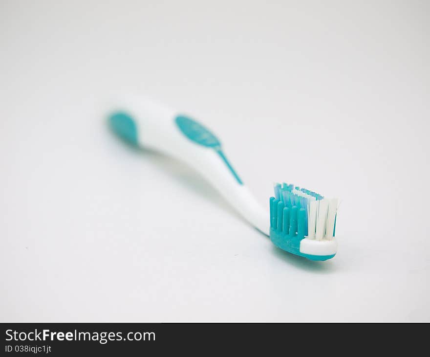 Tooth brush on white background