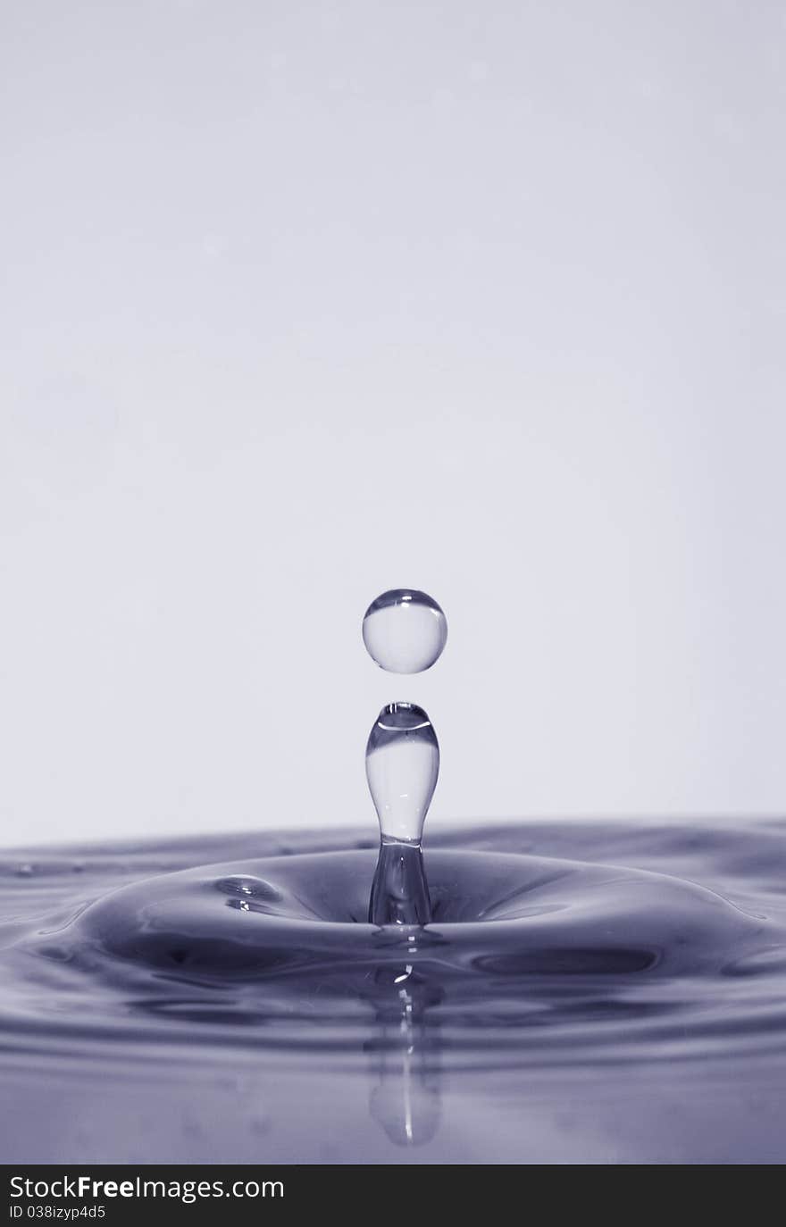 Water drop splash