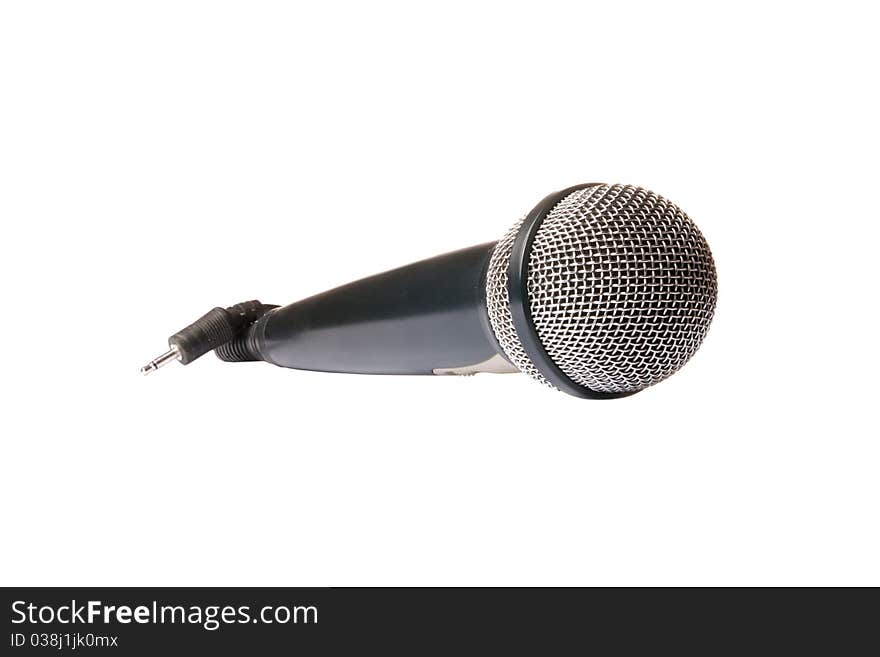 Microphone isolated on white background