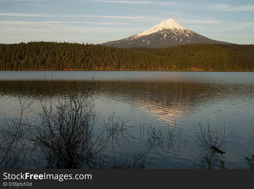 Mount Mcloughlin Alpine Lake Oregon