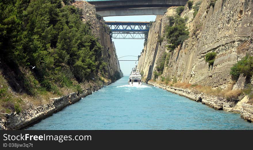 Touring the Corinth Canal