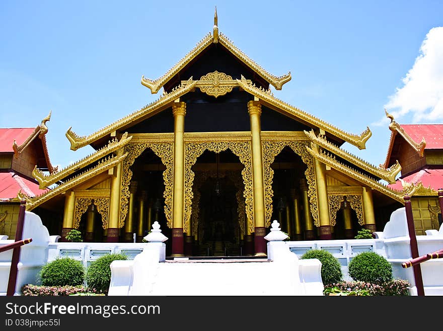 Surasi Camp Division filming the Legend of King Naresuan. Famous attractions in Central. Kanchanaburi Province, Thailand