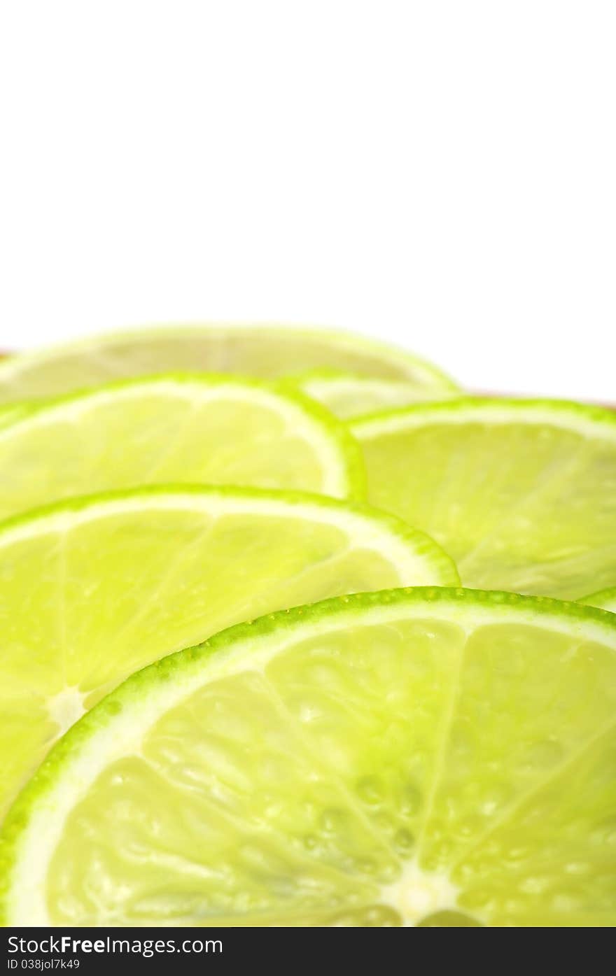 Sliced Lime Close-up