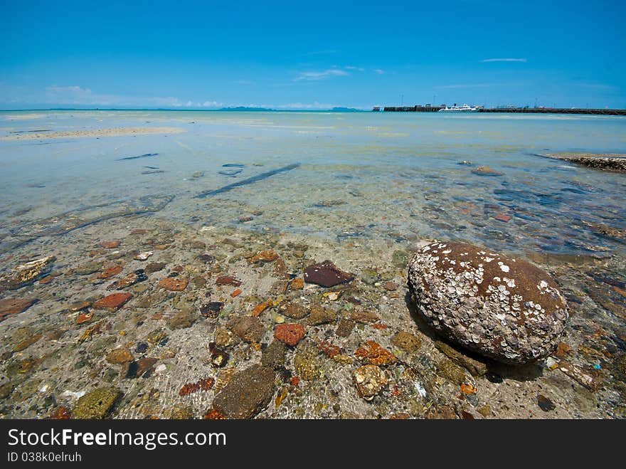 Clear sea water