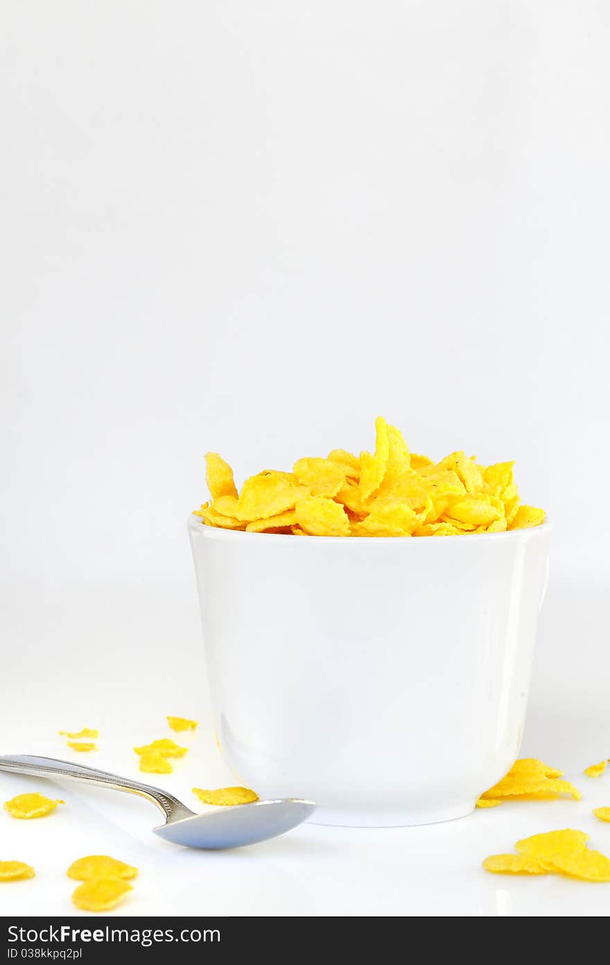 Bowl with corn flake