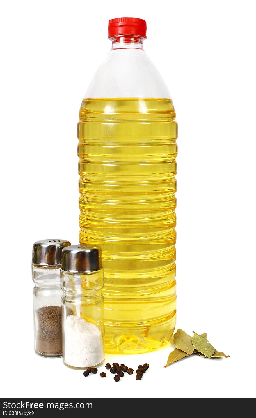 Sunflower seed oil and seasonings of meal