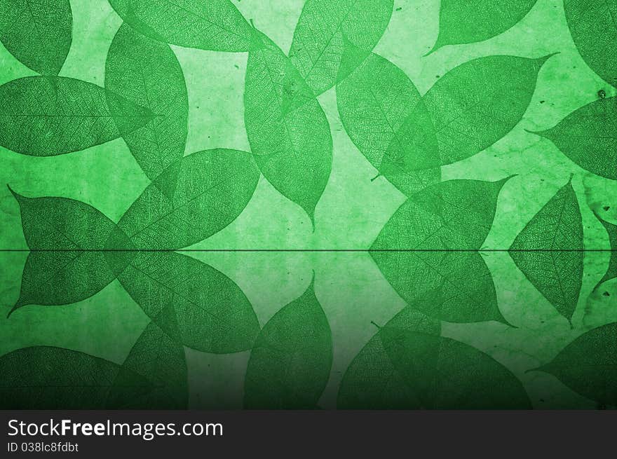 Leaves Pattern wallpaper and reflection. Leaves Pattern wallpaper and reflection