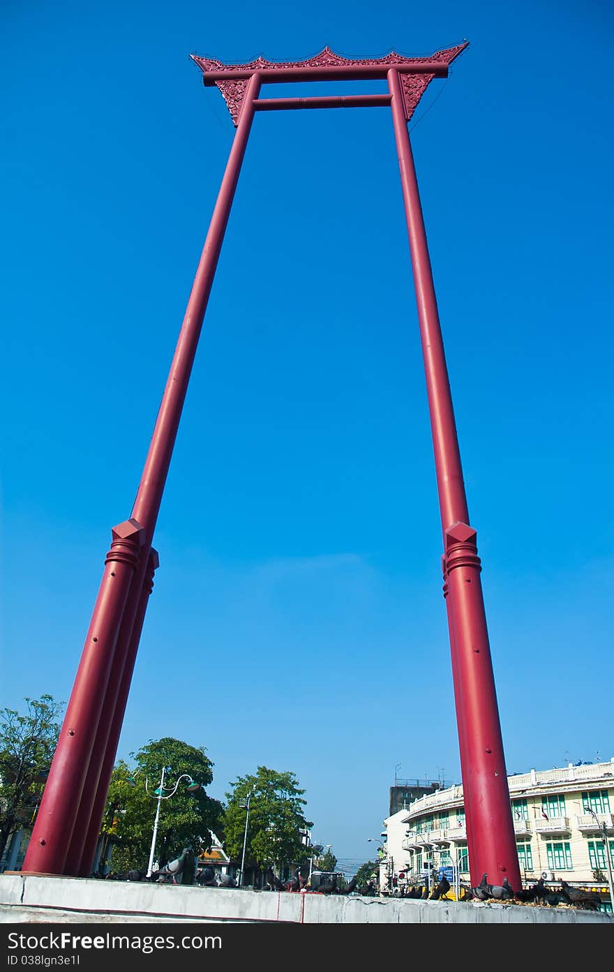 The Giant Swing is a religious structure