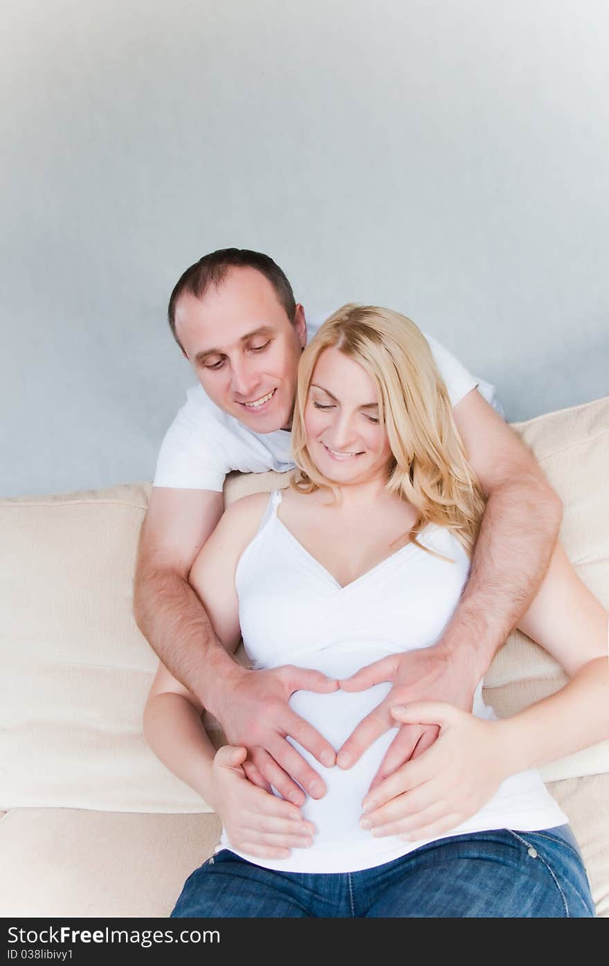 Happy Pregnant Couple