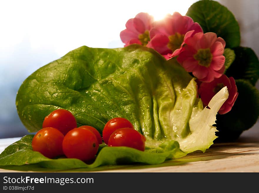 Crispy and fresh Salad ingredients. Crispy and fresh Salad ingredients