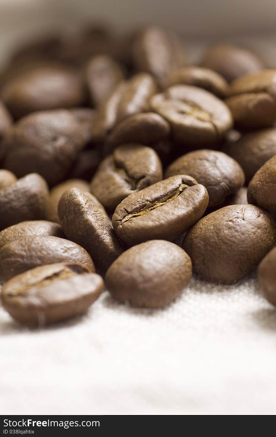 Roasted coffee beans