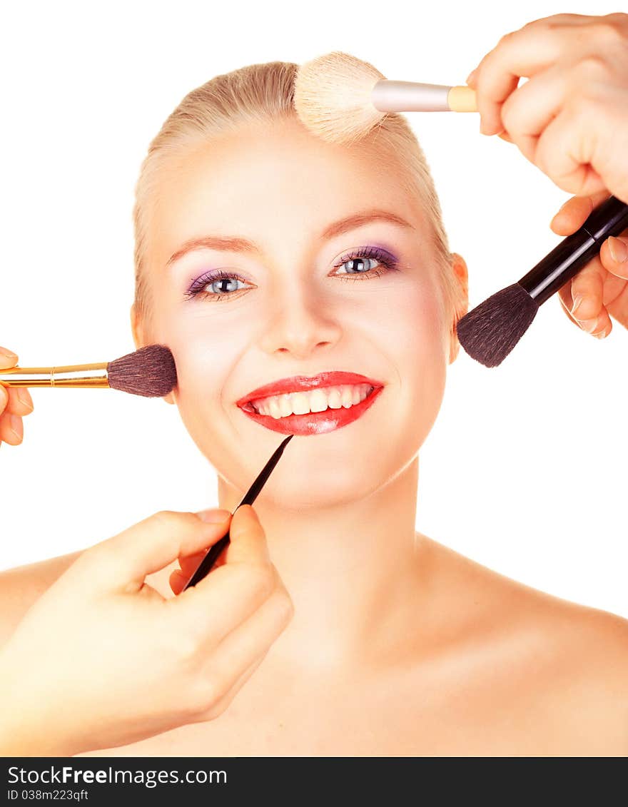 Bright Picture Of Lovely Woman With Make-up