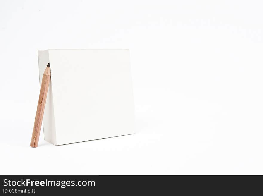 Empty Notepad With Pencil