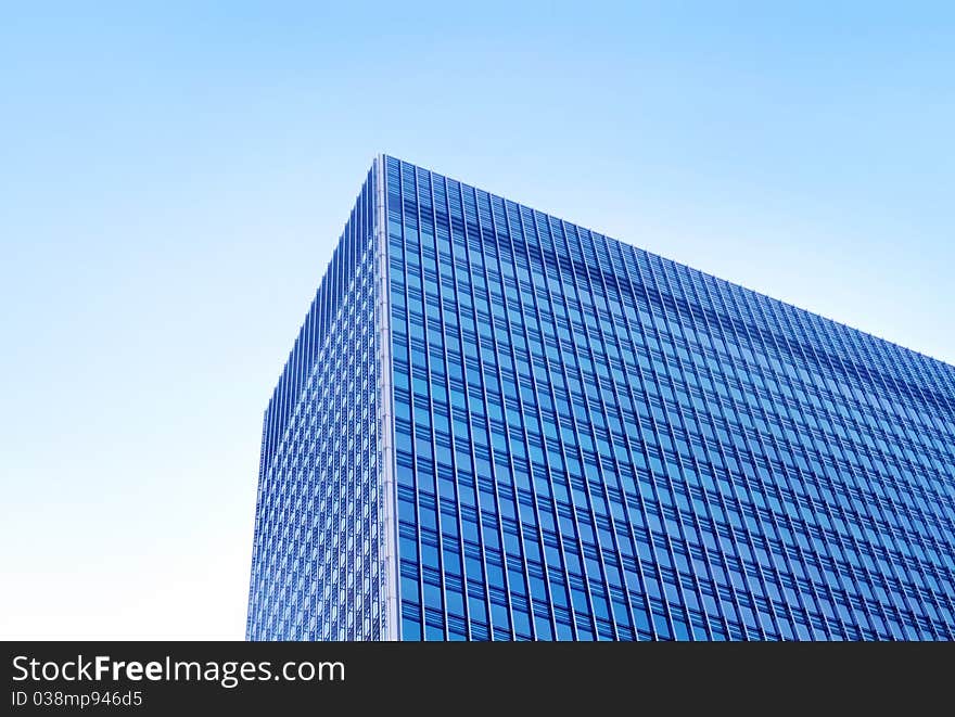 This is photo of business building with blue sky