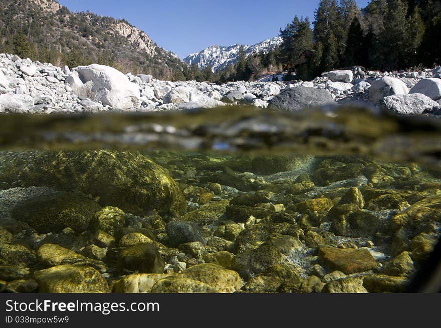 Creek underwater