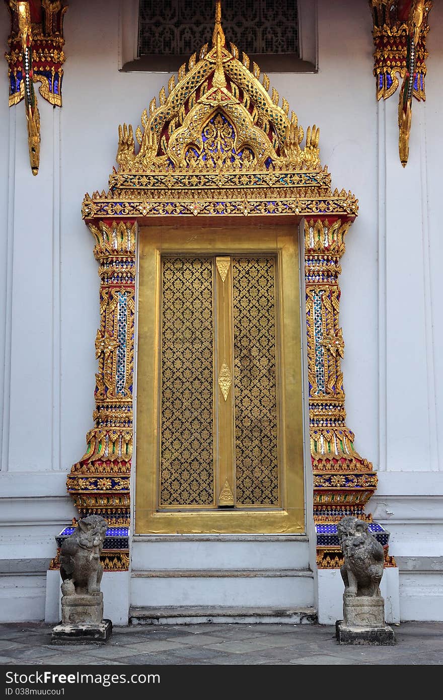 Door of Watpho temple Bangkok Thailand. Door of Watpho temple Bangkok Thailand.