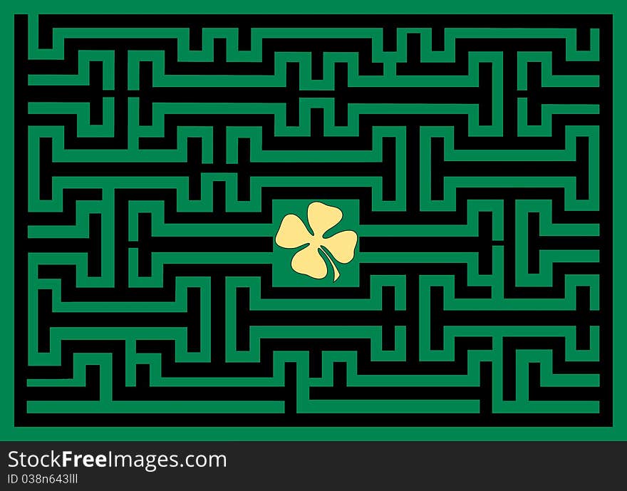 Conceptual of clover leaf maze