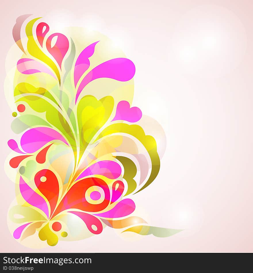 Abstract Floral Background