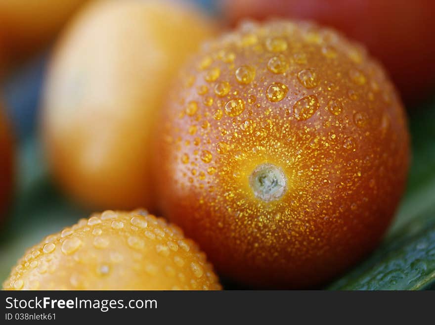 Red Tomato with Yellow Spots