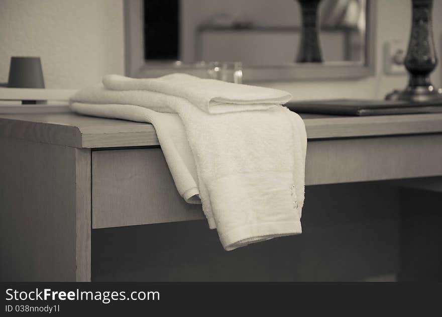 Bathroom interior of brand new luxury resort hotel