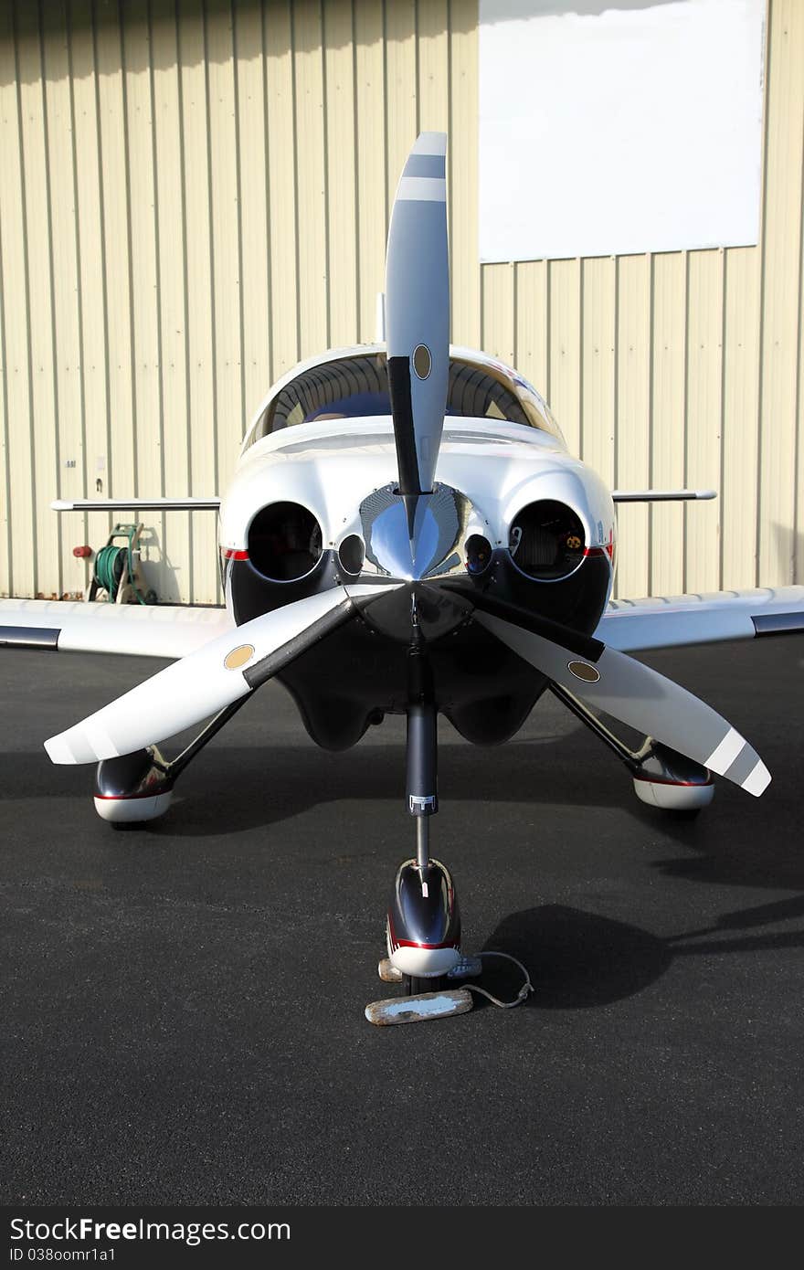 Private aircraft parked at the Troudale airport in Oregon. Private aircraft parked at the Troudale airport in Oregon.