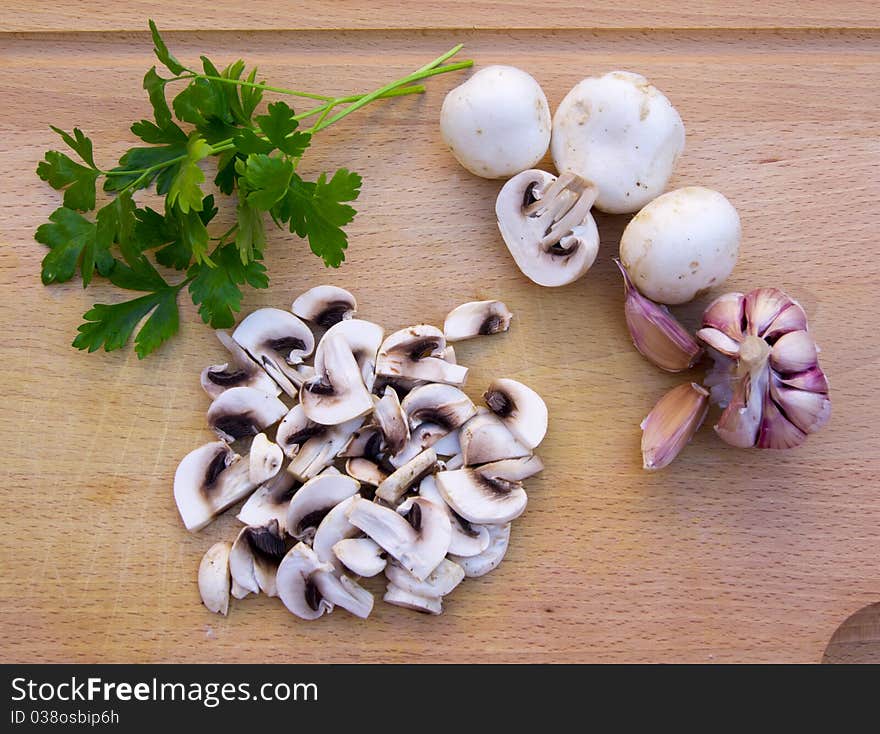 Mushrooms With Garlic And Parsley