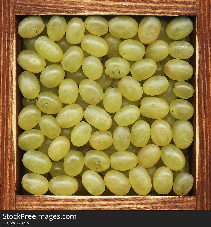 Green grapes, collection of products