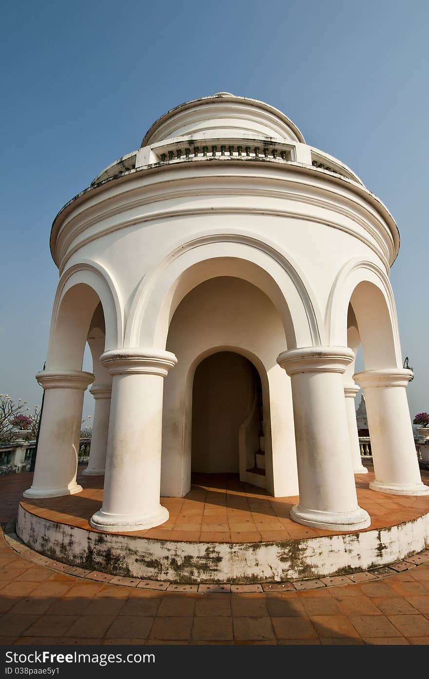 Petchaburi, Thailand : The old palace of King Rama V on the Mountain name khao Wang Vintage Architecture. Petchaburi, Thailand : The old palace of King Rama V on the Mountain name khao Wang Vintage Architecture