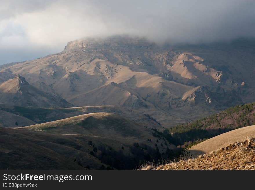 Mountains in the clouds