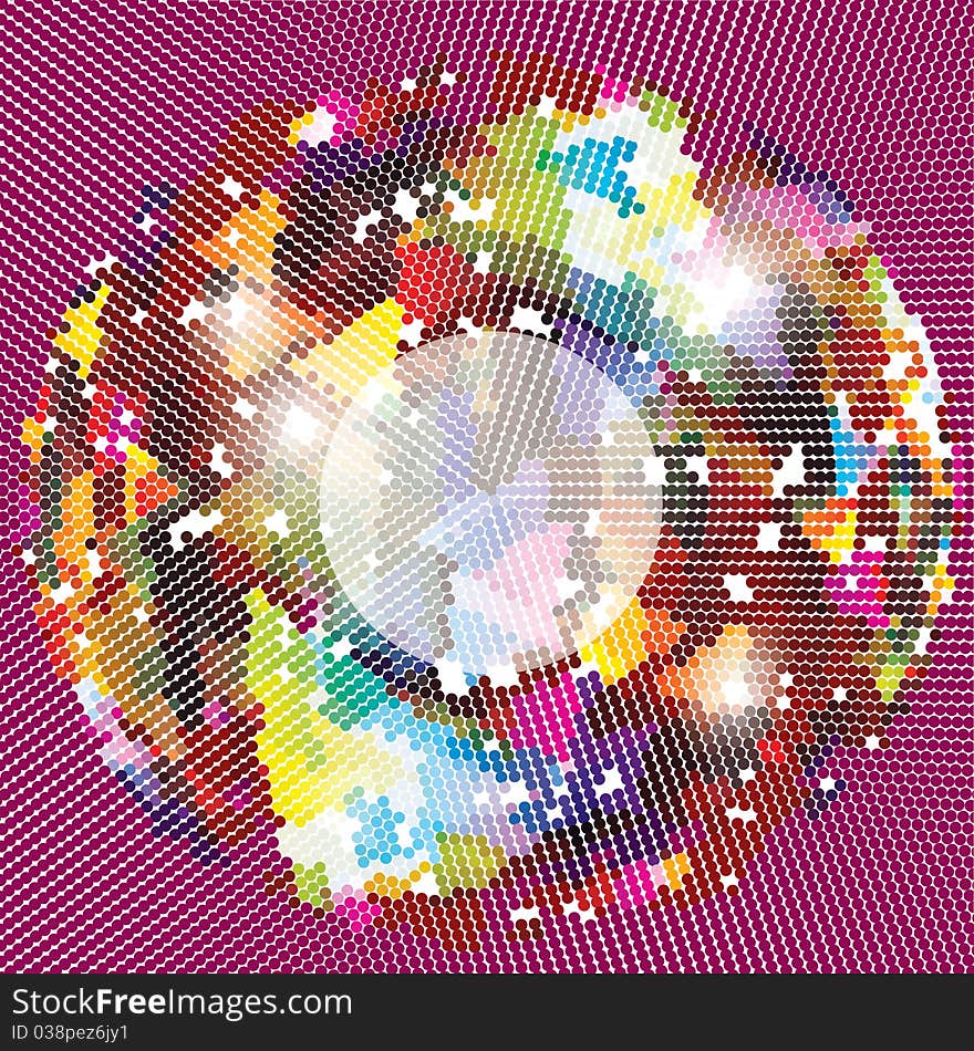 Illustration of colorful abstract mosaic background. Illustration of colorful abstract mosaic background.