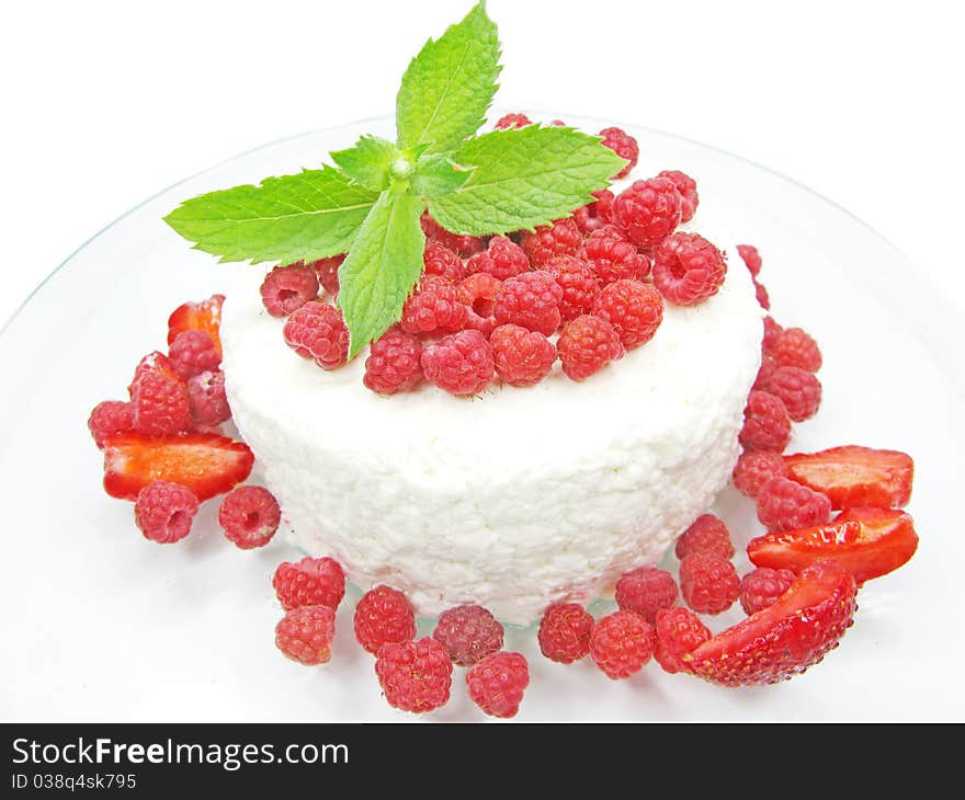 Raspberry Dessert With Pudding