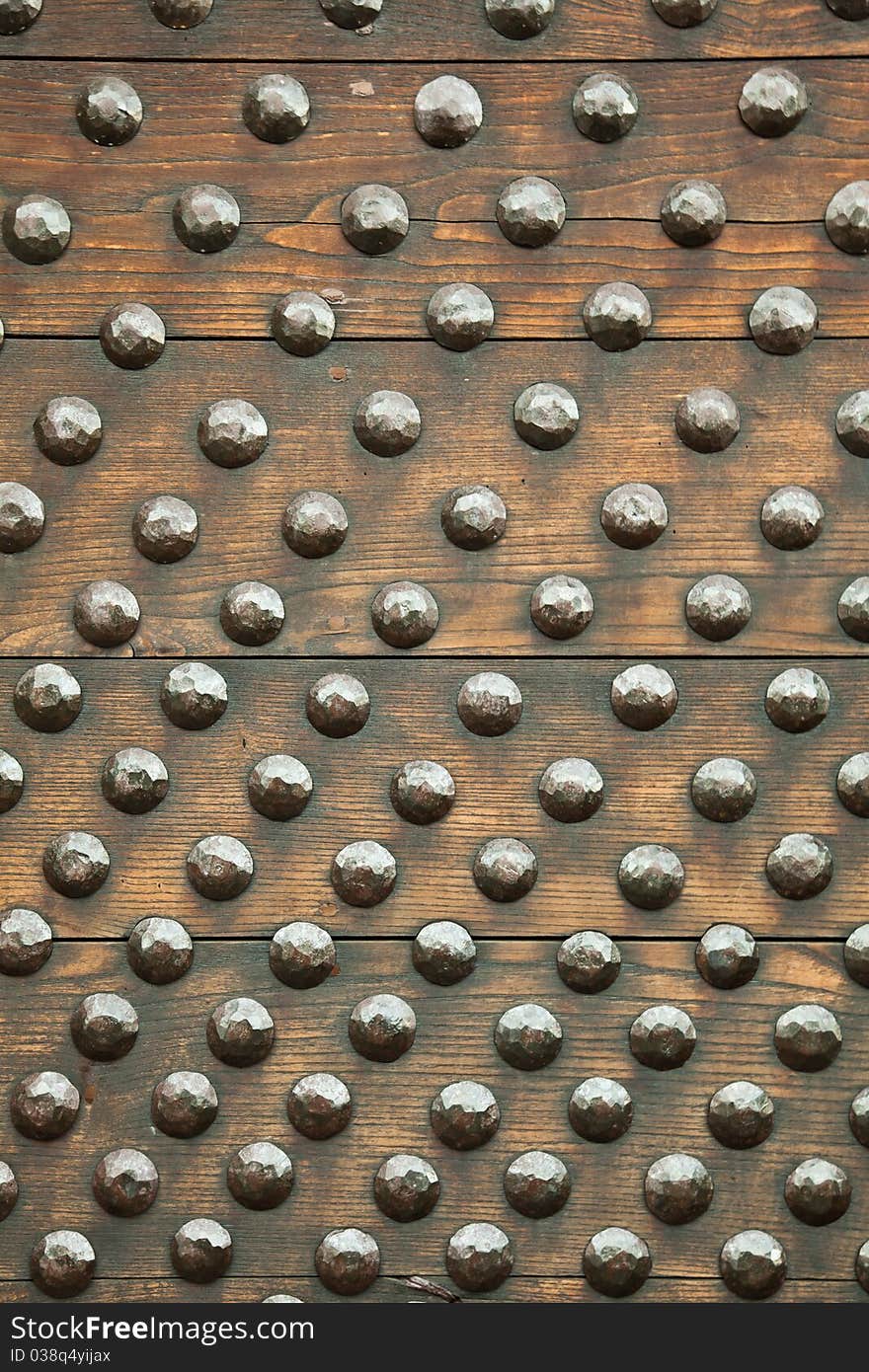 Old door detail in Italian castle - Valle d'Aosta