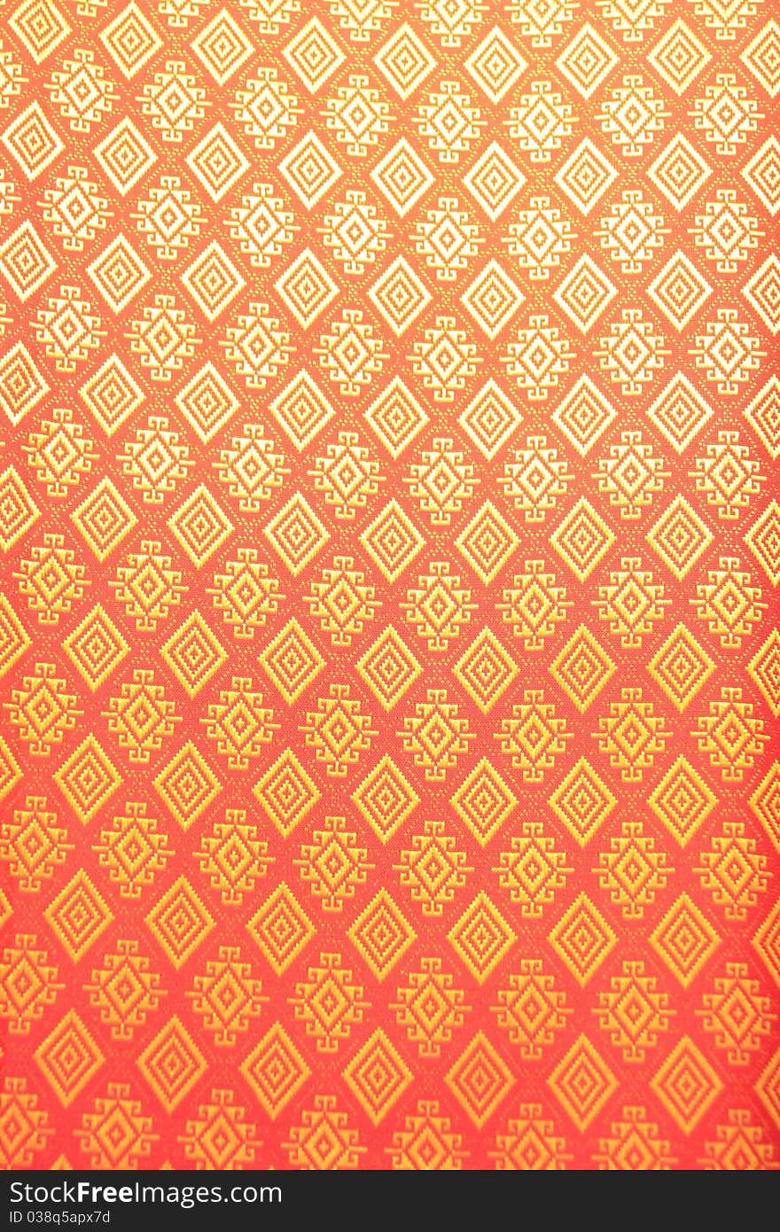 Thai lanna ancient silk pattern texture. Thai lanna ancient silk pattern texture