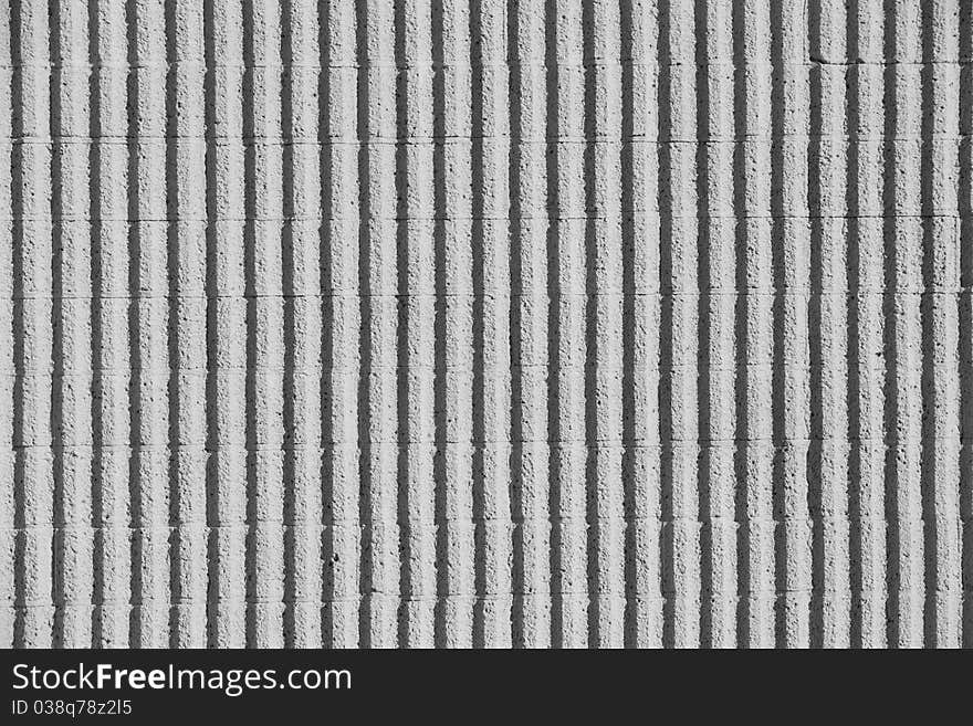 Concrete Wall with Stripes