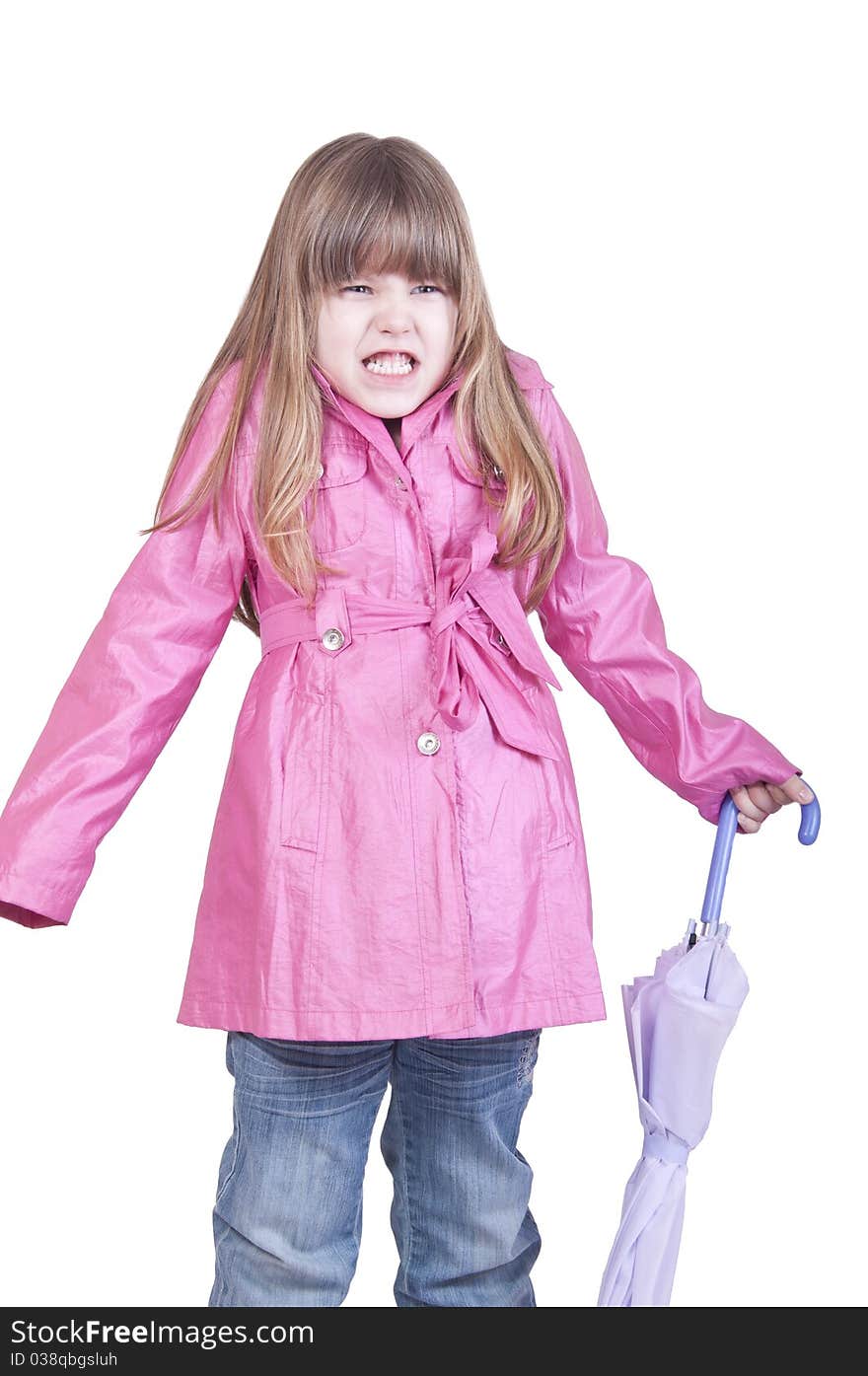 Girl Posing With Umbrella