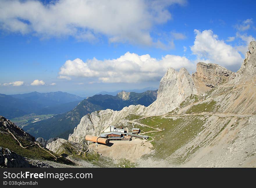 Karwendel mountain in alps