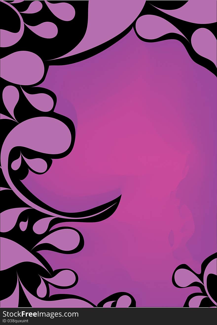 Purple decorative design