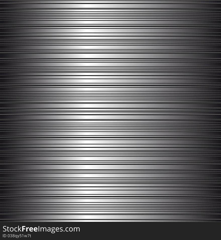 Illustration of a Brushed metal background