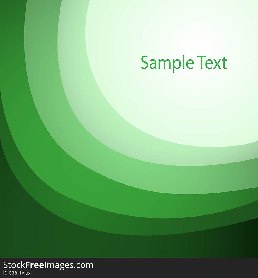 Green abstract background with stripes