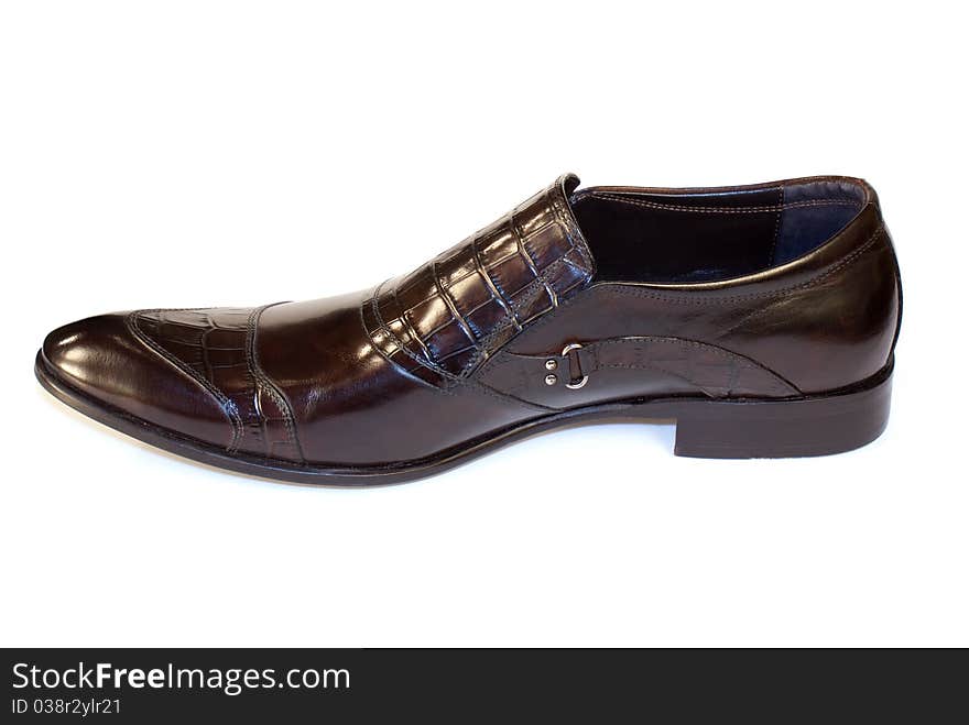 Elegant model of man's footwear of a spring-and-summer season