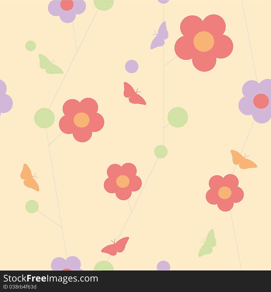 Abstract seamless background. Vector illustration.