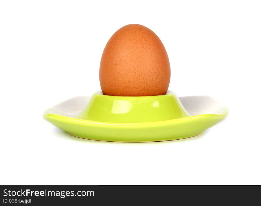 Egg isolated on a white background