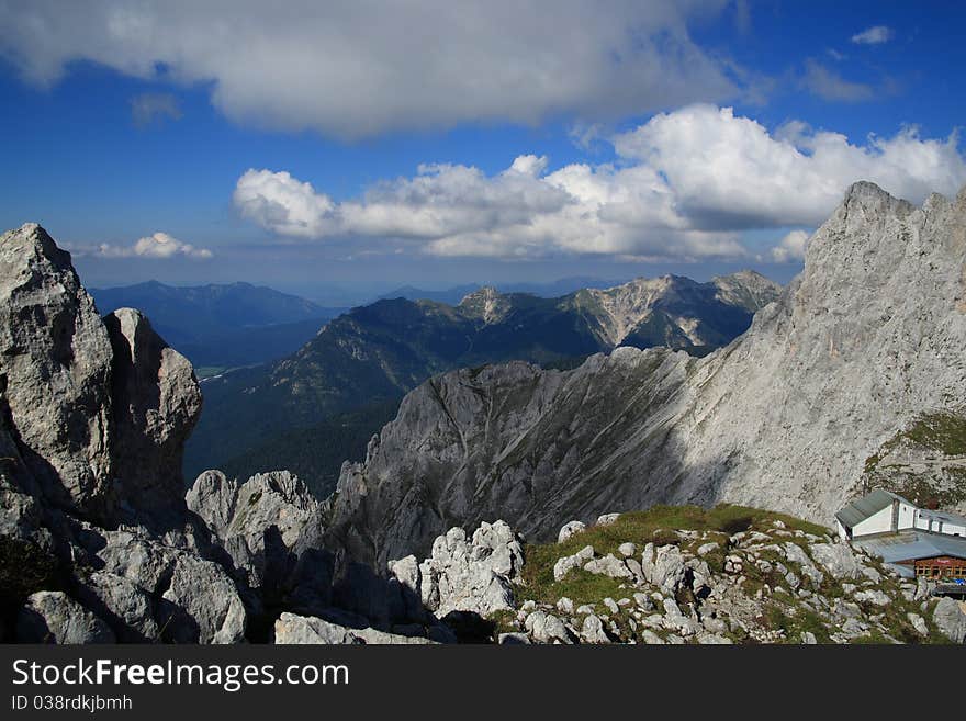 Karwendel mountain in alps