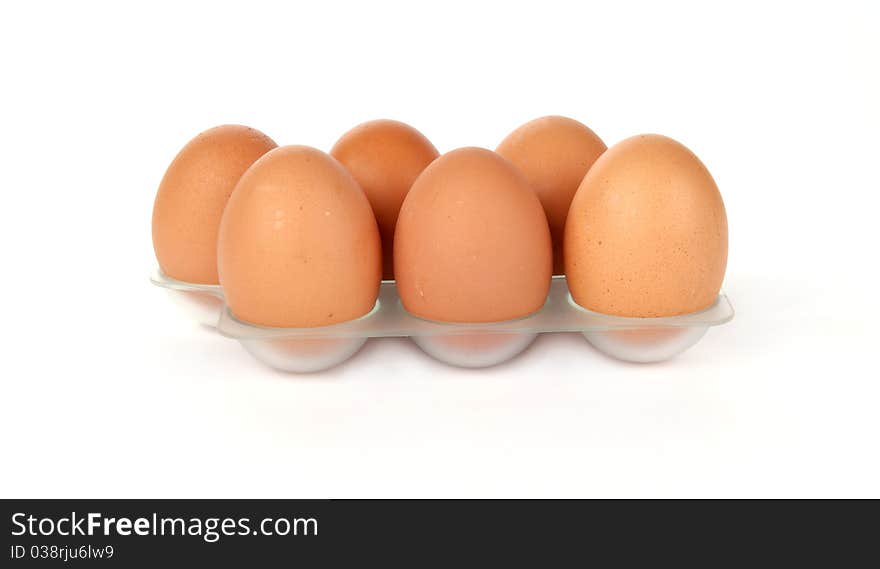 Egg isolated on a white background