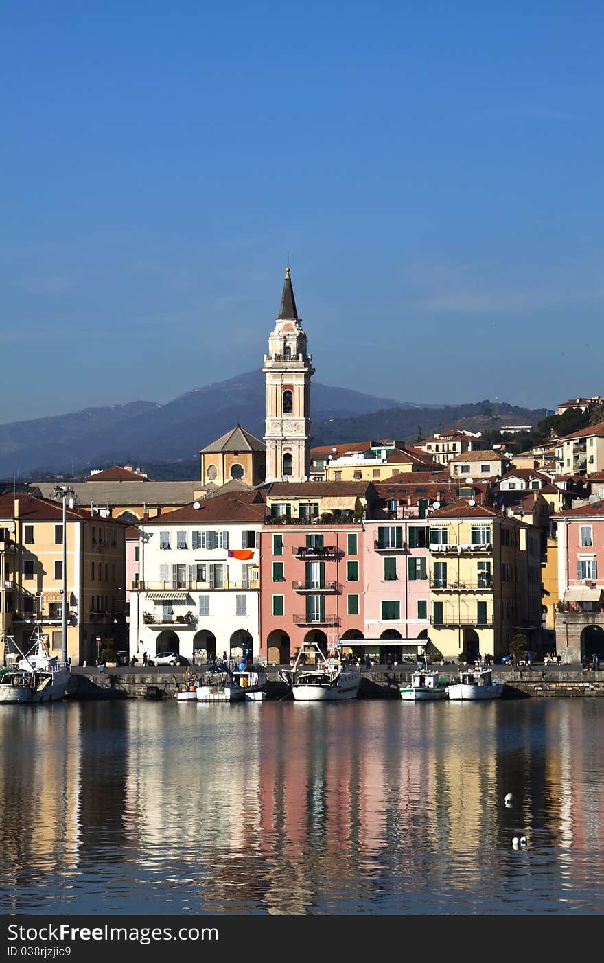 The port of Imperia,Italy