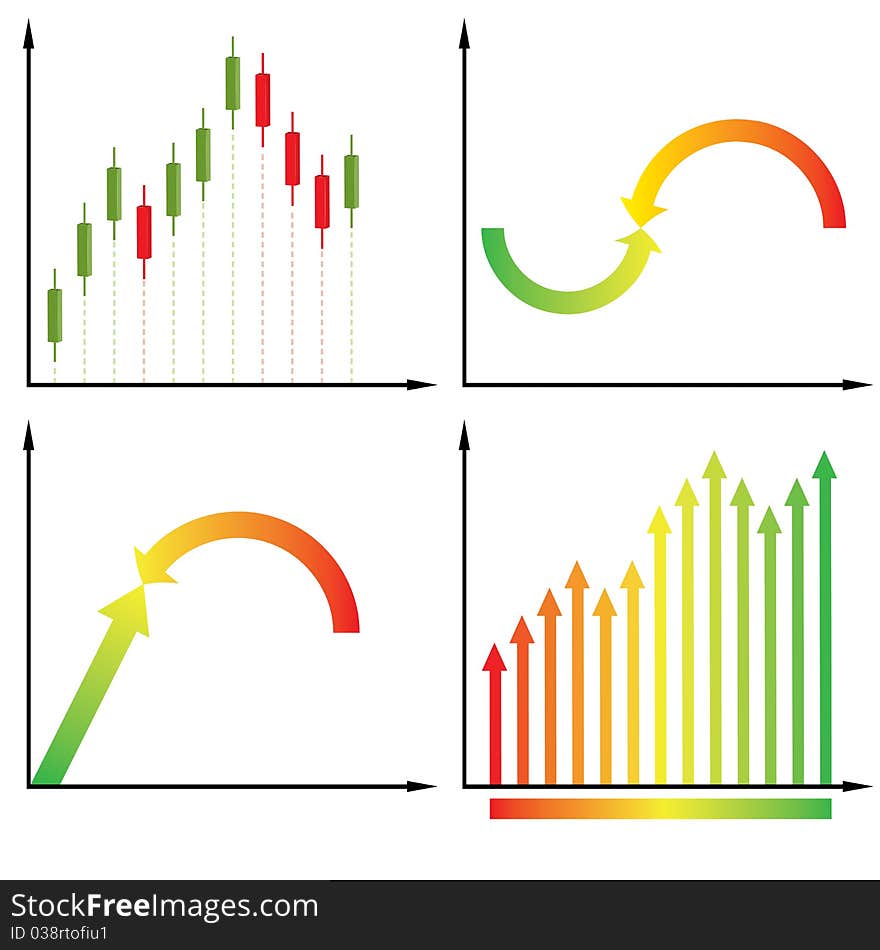 Candles Diagram.  Illustration