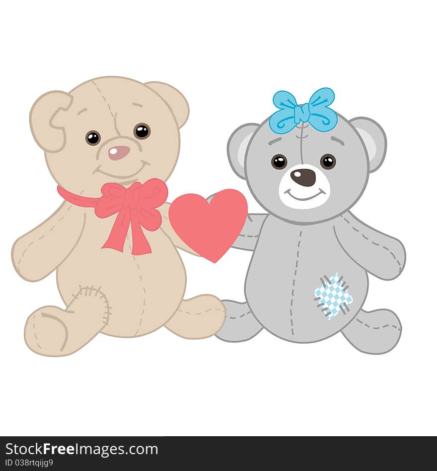 Cute Bears Couple.