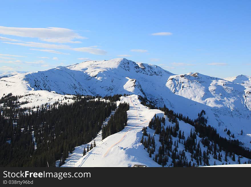 Winter mountains