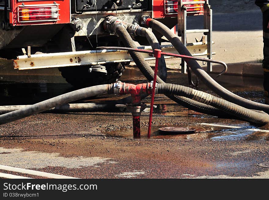 Fire and Rescue Truck in Action