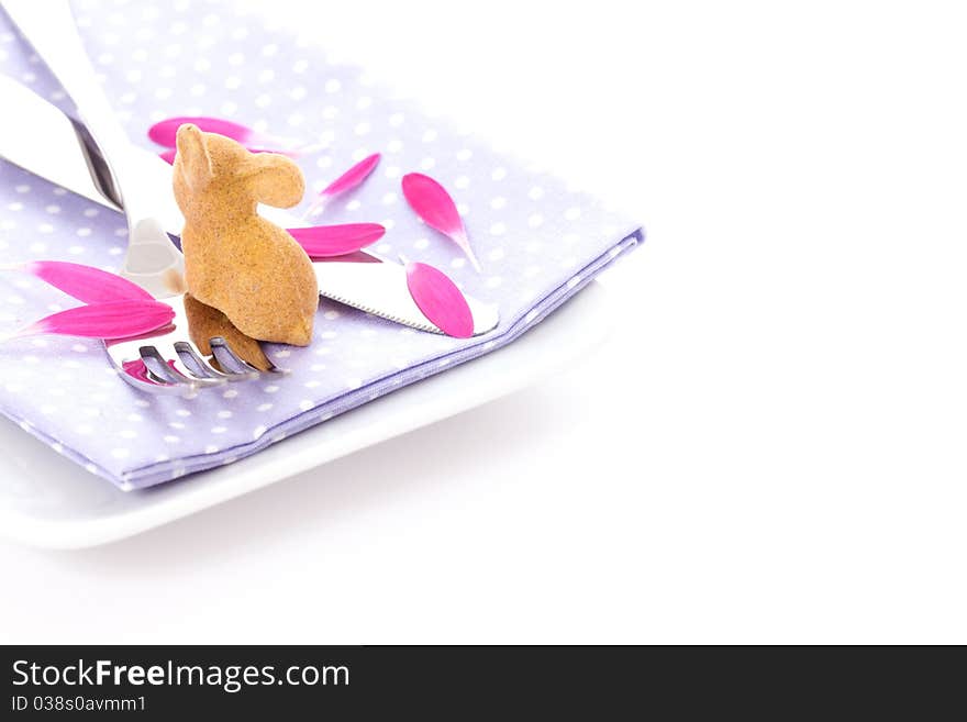 Easter Place Setting And Bunny